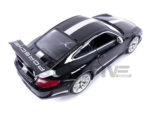 Modelo Porsche GT3 RS 4.0 1:18 Bburago negro miniatura 6