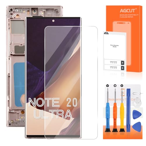 INCELL for Samsung Galaxy Note 20 Ultra Screen Replacement for Display Samsung Note 20 Ultra LCD SM-N985 SM-N986U LCD Digitizer Touch Assembly with Brown Frame(Without Fingerprint)