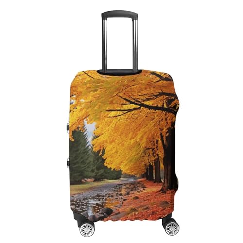 Fall Colors Luggage Cover Travel Suitcase Covers for Luggage Elastic Carry on Luggage Covers for Suitcase Tsa Approved Washable Luggage Sleeve Protector Fits 18-32 Inch XL4