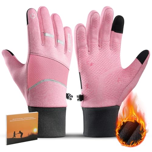 KynciLOR Womens Winter Gloves Mens Thermal Gloves with Touchscreen Fingers Anti-Slip Grip for Runing Working Texing Driving