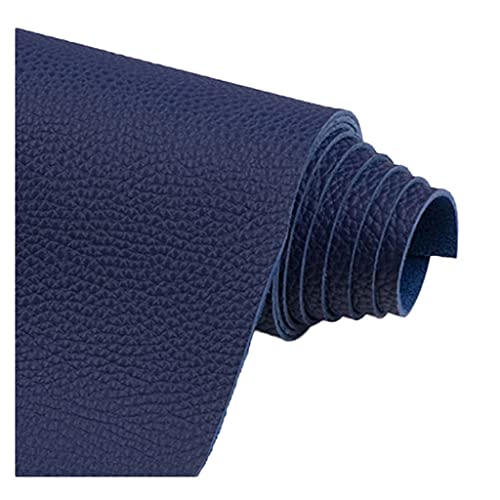 Simili cuir bleu litchi 5m sans pliure pour réussir vos sacs DIY