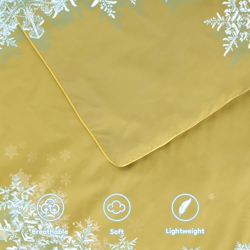 LaffyLo Cooling Comforter Queen 78x90 for Hot Sleepers & Night Sweats, Lightweight Cool Touch Blanket for Bed, Couch, Guest Room & Outdoor Camping, Travel, Dusty Mustard — view 4