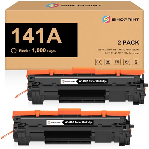 Toner HP 141A W1410A avec puce haute précision pour imprimantes LaserJet M110 et M140 noir