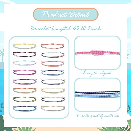 Long tiantian String Bracelets for Women Gifts Trendy Stuff Friendship Bracelets Waterproof Summer Ankle Bracelets Outfits Adjustable Wave Surfer Beach Bracelets Stocking Stuffers4