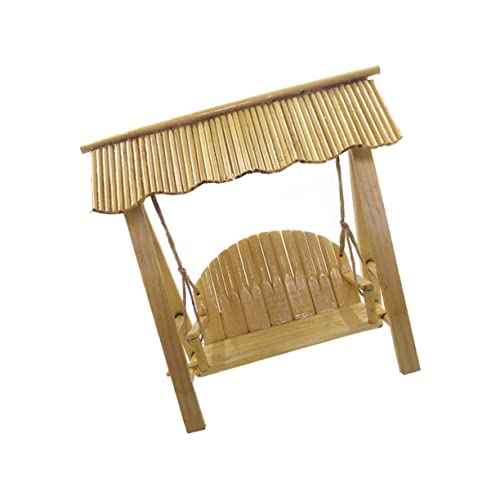 Garneck Simulação Guindaste Bambu Cadeira Ornamento Cadeira Ornamento Cena Da Vida Ornamento Quarto