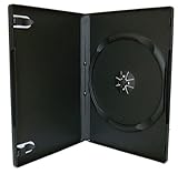 100 cajas individuales de DVD negras de 14 mm