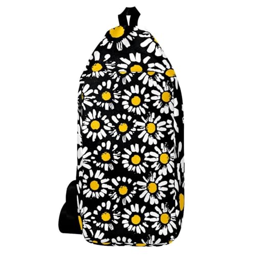 Sac à dos abstrait à motif floral camomille multicolore pour sac de voyage randonnée