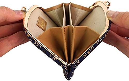 [古都印伝] 財布 レディース がま口 小銭入れ がま口財布 ミニウォレット 本革 日本製 国産 革財布 鹿革 エレガント 上品 フ