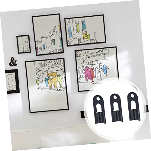 Image of 24pcs Picture Frame Hooks Heavy Duty Home Hanging Tools for Photo Frames Wall Decorations and Office Organization Iron Hardware for Easy Installation