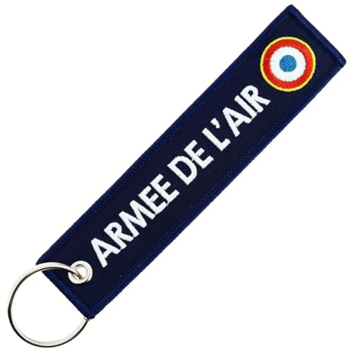 CLJ - Porte-clés - Armée de l'Air - Cocarde - Bleu Marine - Militaire - Fantaisie