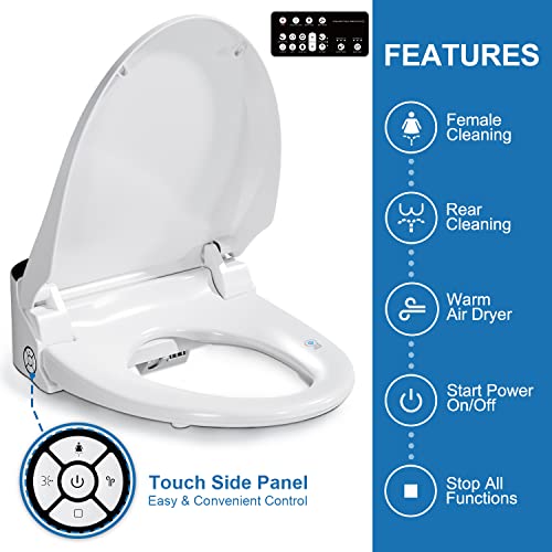 Combier Cma102S-B Electric Bidet Smart Toilet Seat,Endless Warm Water thumb #4