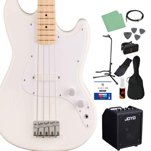 Squier by Fender SONIC BRONCO BASS Arctic White �x�[�X���S��12�_�Z�b�g �yVOX�A���v�t�z �V���[�g�X�P�[�� ���C�v���w�� �X�N���C���[/�X�N���C�A