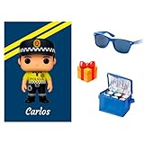 local celebraciones jerez 🔹 Diseño policial personalizado: Manta con muñeco de Policía Local uniformado, símbolo de cercanía y servicio.