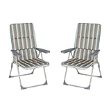 DISENO ELEGANTE Y FUNCIONAL. Con unas dimensiones de 61x58x106 cm, estos sillones no solo son cómodos, sino que también aportan un toque de estilo a tu terraza o jardín. No requieren montaje.