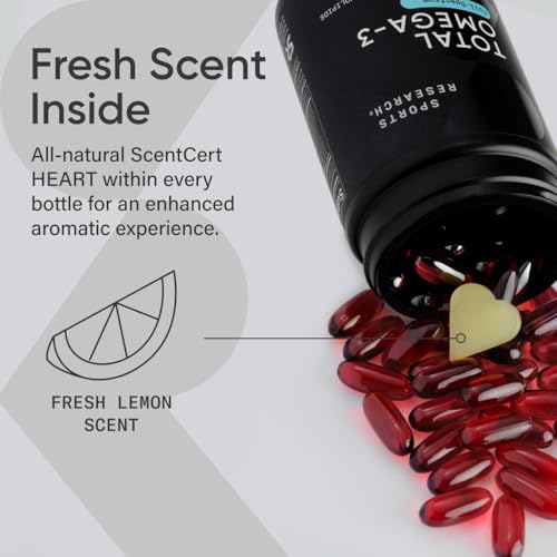 Total Omega-3 Fish Oil from Wild Sockeye Salmon, Alaskan Pollock, Antarctic Krill Oil, Astaxanthin + Phospholipids & Wax Esters for Better Absorption | 960mg of EPA & DHA Fatty Acids (120 Softgels)