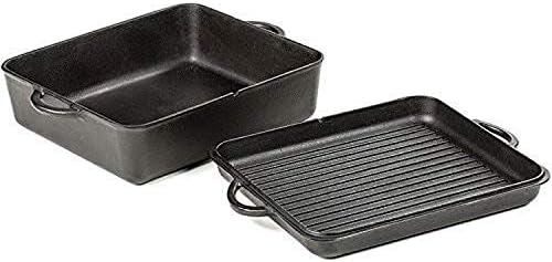 Camp Chef Square Dutch Oven, True Seasoned Finish Cast Iron, 13″ Dutch Oven Camp Chef Square Dutch Oven, True Seasoned Finish Cast Iron, 13″ Dutch Oven