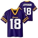 Justin Jefferson Minnesota Vikings #18 Youth 4-18 Purple Home Jersey - X-Large 14/16