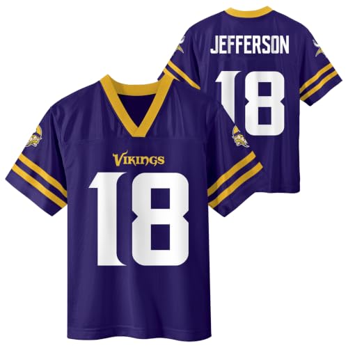 Justin Jefferson Minnesota Vikings #18 Youth 4-18 Purple Home Jersey - X-Large 14/16