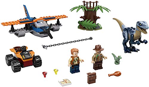 Lego Jurassic World Velociraptor: Missão de Resgate com Bipl 75942