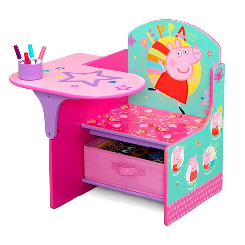 Delta Children - Peppa Pig Chair Desk with Storage Bin - Greenguard Gold Certified, Pink