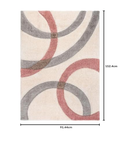 Image of Handmade Shaggy Rugs for Hall Furry Home DECORE Rectangular Carpet for Kids Room Fluffy Luxury GALICHA for Living Room Soft Fur Carpet for Bedroom 3X5 FEET Living Area Rugs, Multicolor