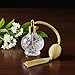 BOGZON 80ml Clear Crystal Vintage Style Perfume Bottle Gold Long Spray Tassels Atomizer Pump Refillable Glass Bottles Makeup Tool