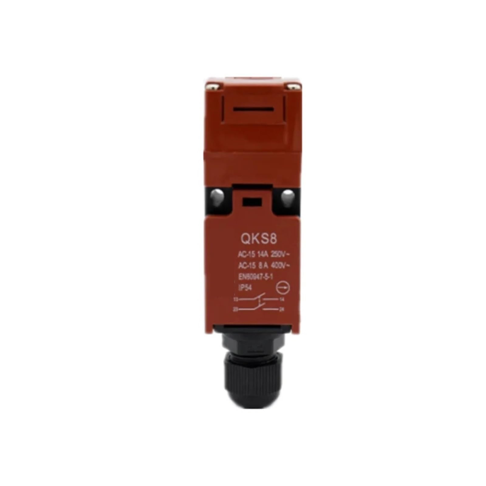 Interrupteur d'arrêt d'urgence QKS8 IP54 AC-15 250VAC boîtier de sécurité M20