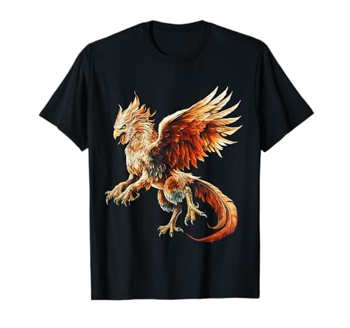 Griffin Mythisches Motiv Fantasy Artwork Griffin T-Shirt