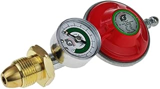 37mb Propane Gas Bottle Regulator With Built in Pressure Gauge Fits Calor Gas & Flogas with POL connection