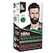 N.i.s.h.a. Beard Colour For Men, Dark Brown, 100% Grey Coverage, No Ammonia, No Stain, No Paraben, Non Drip Vegan Formula, Long Lasting Color in 10 Minutes, 60g Colorant + 60g Developer
