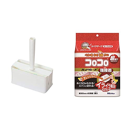 ニトムズ コロコロ 本体 スタンダードscコンパクト スッキリ収納 カーペット対応 80周 1巻入 ホワイト C4605 コロコロ スペアテープ ハイグレードsc強接着 スパッと切れる カーペット対応 60周 3巻入 C4312 セット買い Janコード検索 じゃん検索