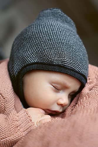 Newborn Baby Merino Wool Bonnet, Organic Infant Pilot Cap2