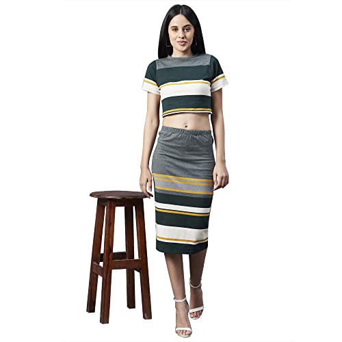 Image of RIGO Printed Waffle Knit Tie & Dye Top and Shorts Co-ord Set for Women | Half Sleeves & Sleeveless Co-ords Set for Women | Stylish Dresses for Women | Night Wear, Beach Wear, Vacation Wear Outfit