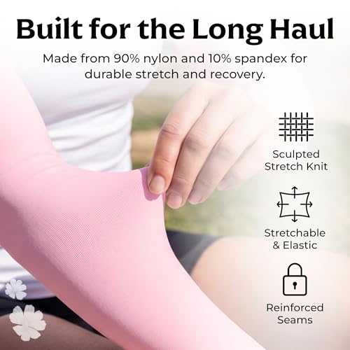 Image of SportsTrail Cooling Arm Sleeves for Men & Women - Breathable, UV Sun Protection, Sports Arm Sleeves for Women, Men & Youth