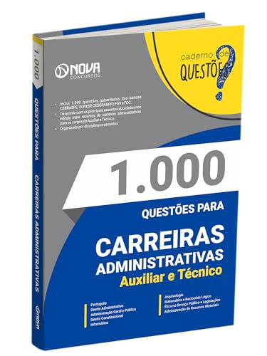 Livro 1.000 Questões Gabaritadas para Carreiras Administrativas -...