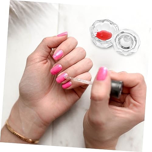 Bol de Manicura de Vidrio para Arte de Uñas 3 Pcs miniatura 2