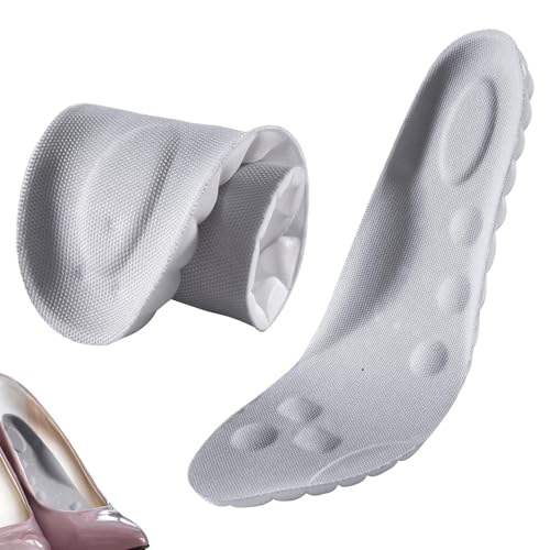 Inserts respirants pour chaussures | Semelle intérieure amortissante 4D | Protection absorbante d'unité centrale d'anti sueur lavable de femmes pour courir...