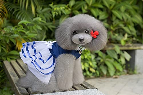 Clopon Dog Dress For Puppy Halloween Cute Soft Cat Clothes Small Medium Dogs Tutu Dresses Harness Party Costumes M #TOP2