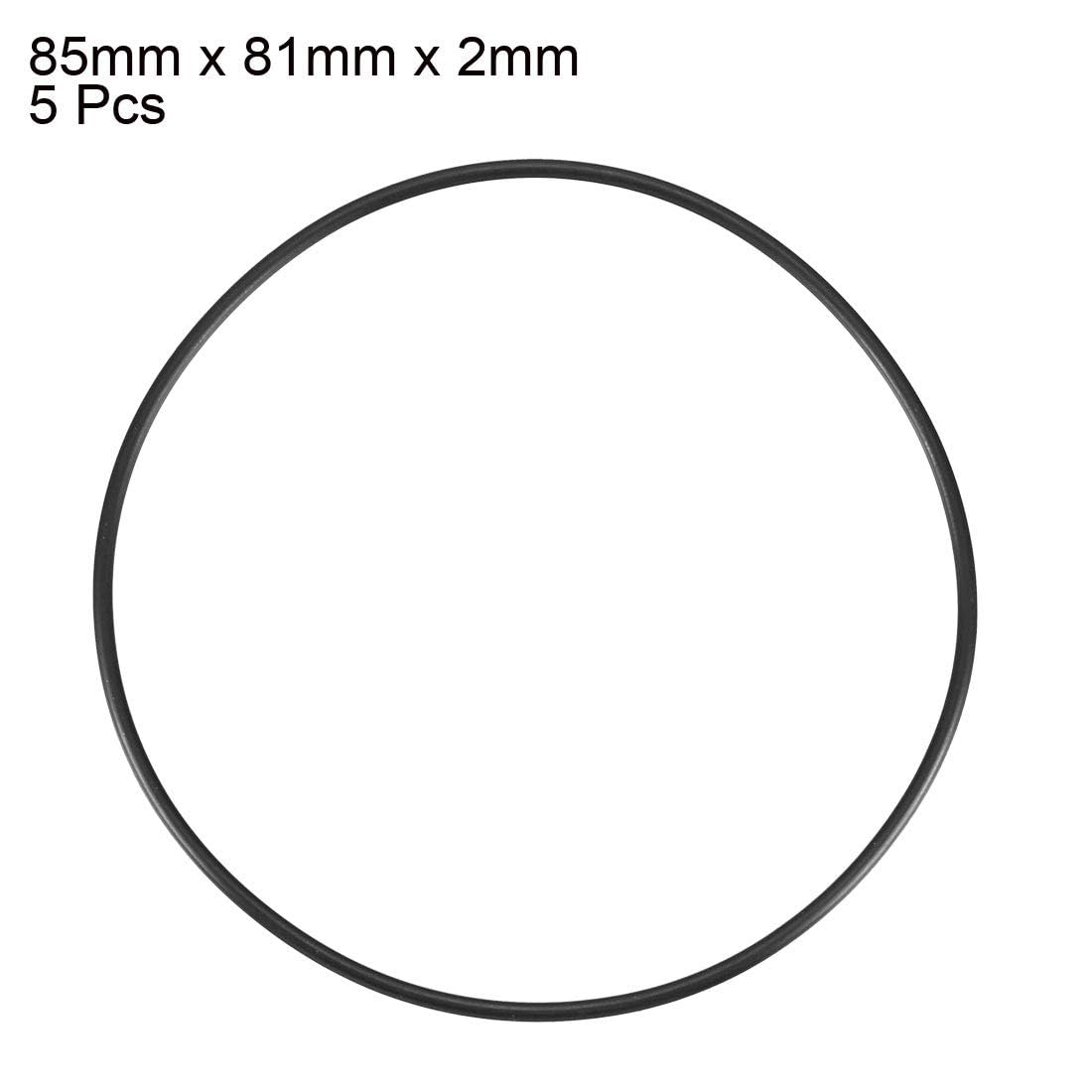 ROWORKX 5Pcs Nitrile Rubber O-Rings, 85mm OD x 81mm ID x 2mm Width Sealing Gaskets for Hose Faucet, Plumbing - Image 3