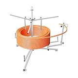 Avvolgitubo per riscaldamento a pavimento, portata 200 kg, regolabile da 20 a 65 cm, avvolgitore per tubo di riscaldamento a pavimento con custodia per il trasporto, per tubi PEX/PERT fino a 600 m