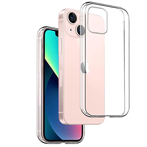 REY Funda Carcasa Gel Transparente para iPhone 13 Mini (5,4'), Ultra Fina 0,33mm, Silicona TPU de Alta Resistencia y Flexibilidad