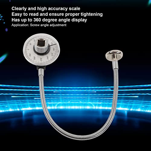 Antriebsdrehmoment-Winkelmessgerät, KIMISS Torsionswinkelmesser, Edelstahlschlüssel, Winkelmessgerät, Professionelles Messwerkzeug für Automobile