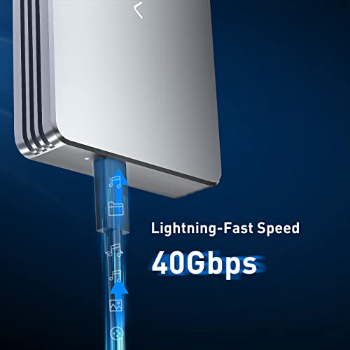 Acasis 40Gbps Nvme Enclosure, M.2 Enclosure Compatible With Usb 4/3.2/3.1/3.0/2.0, Ssd Enclosure Support Size 2280 M&B+M-Key, Aluminum Alloy External Nvme Enclosure Usb C Enclosure #TOP1