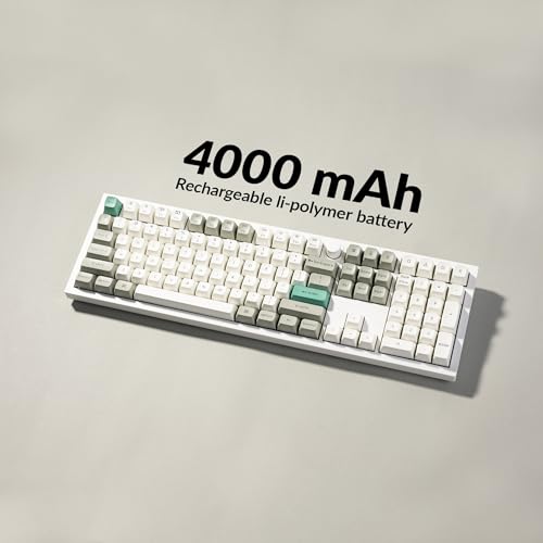Image of Keychron Q6 Max QMK /VIA Bluetooth Wireless /2.4 GHz /USB-C Wired Custom Mechanical Keyboard, Full Size Programmable Knob RGB Backlit Hot-Swappable Gateron Brown Switch for Mac Windows Linux - White