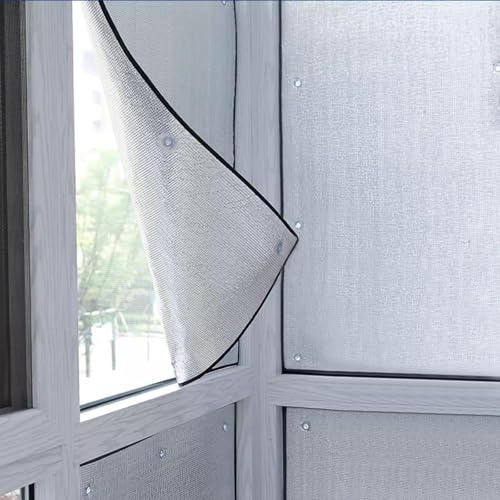 Reflective Insulation Roll - Aluminum Foil Film Window Insulation, Heat Shield, Radiant Barrier for Attic Window Coverings,45/55/65/75/105/115/135/155cm(115x200cm/45 x79)
