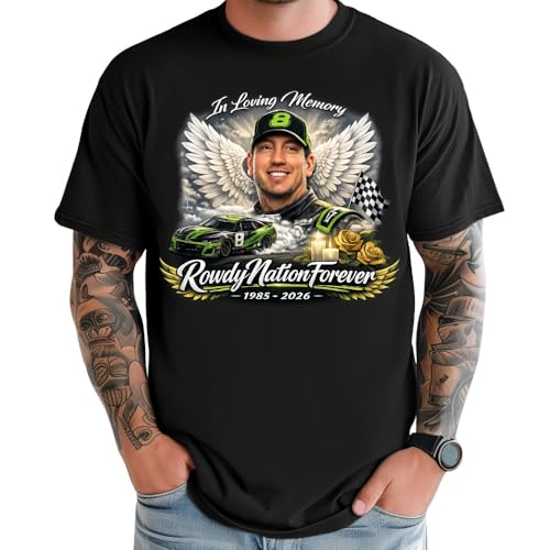 Kyle Bus.ch Memorial Racing Shirt Number 8 Racing Legend Tribute Tee Never Forgotten Motorsports Fan Shirt Unisex Plus Sizes up to 4XL. Multicolor