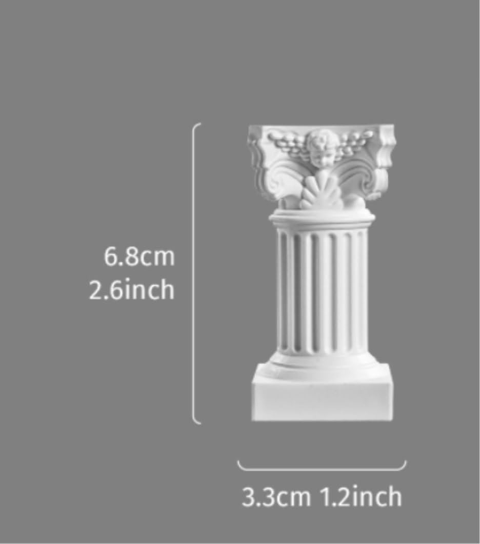 Portacandele Votive Portacandele a colonna romana Statua a colonna greca Candeliere a colonna romana Candelabro in stile greco Cena Cena a Lume di Candela