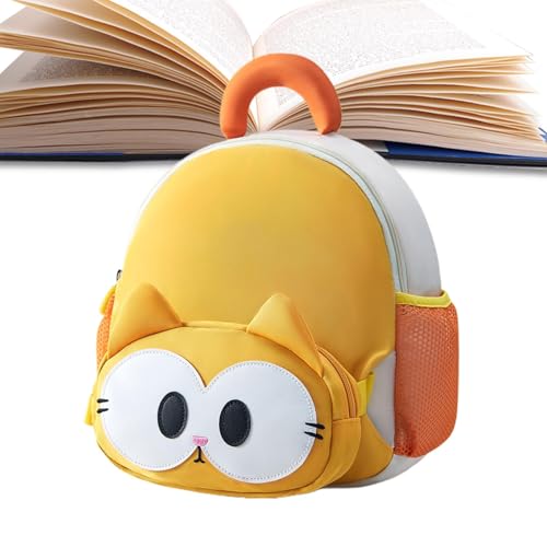 Sac à dos chat pour tout-petit | Cartable préscolaire mignon grande capacité 26x23cm