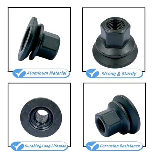 Image of 611-936 6509424AA Wheel Nut Fit for Dodge Ram 3500 4000 4500 5500 2012-2022, M14-1.5 Flange - 22mm Hex, 28.5mm Length, Medium, Pack of 10pcs