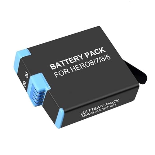 Battery for GoPro Hero 5, 6, 7, 8 Black Camera - Replacement for AHDBT-801 Battery